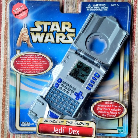 STAR WARS JEDI DEX "Attack of The Clones" HANDHELD GAME 2002 New! HASBRO - Picture 1 of 2